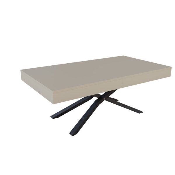 Разтегателна маса Тоскана с повдигащ механизъм плот МДФ мат - цвят аметист грей