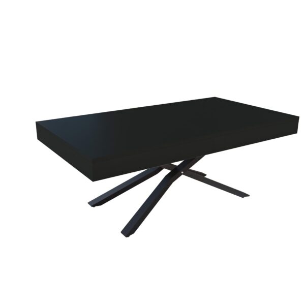 Разтегателна маса Тоскана с повдигащ механизъм плот МДФ цвят мат базалт