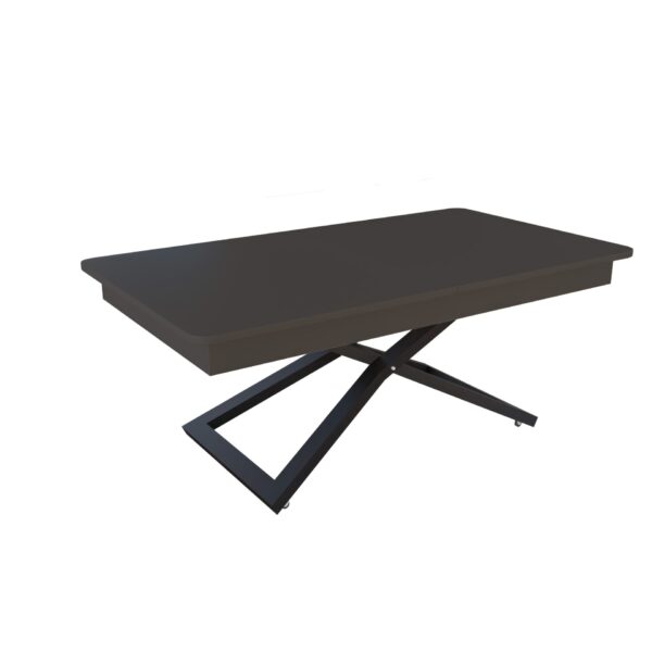 Разтегателна маса Верона с повдигащ механизъм плот МДФ цвят мат базалт