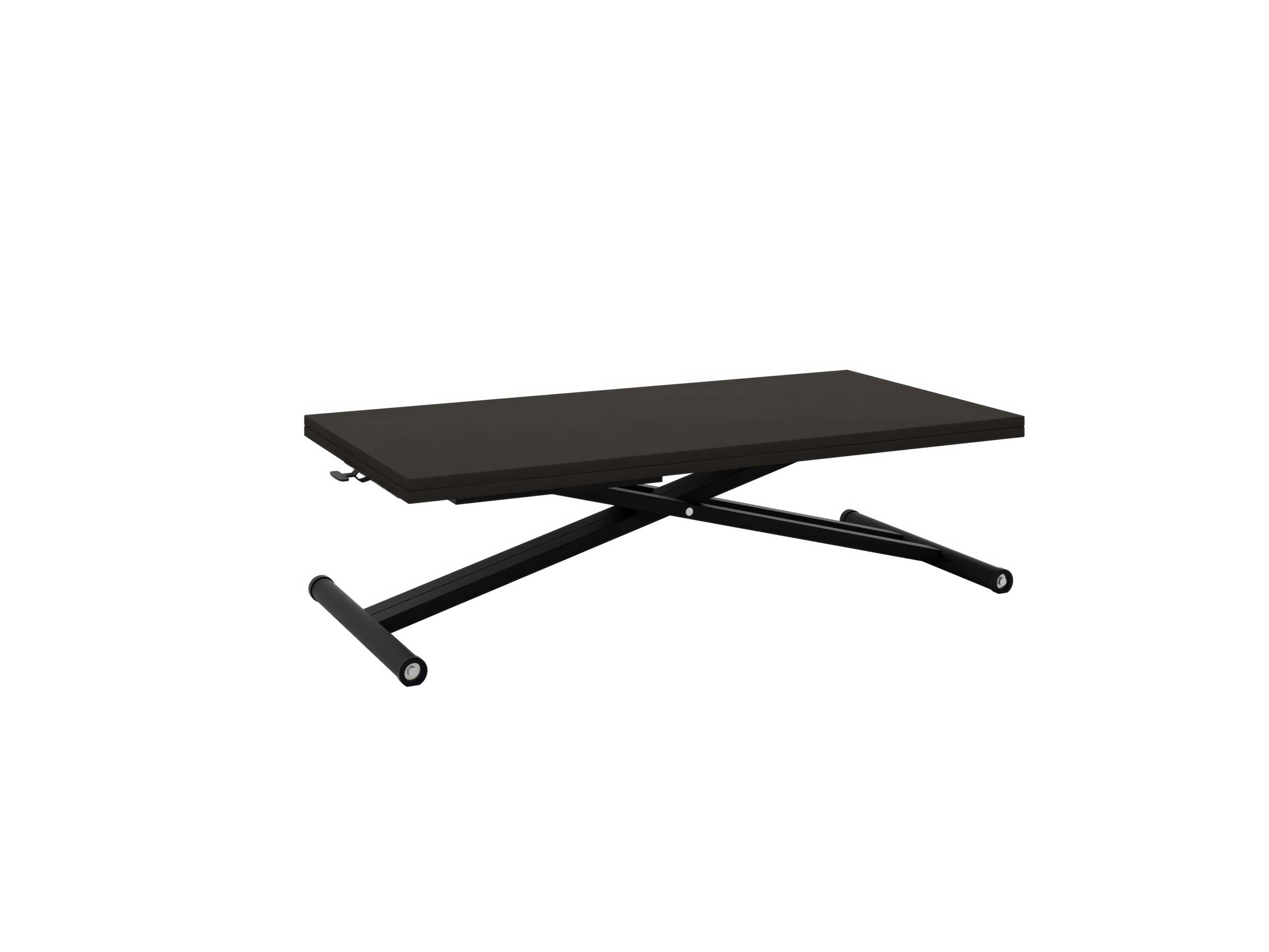 с черна основа Разтегателна маса Хавана с повдигащ механизъм плот МДФ - цвят мат базалт