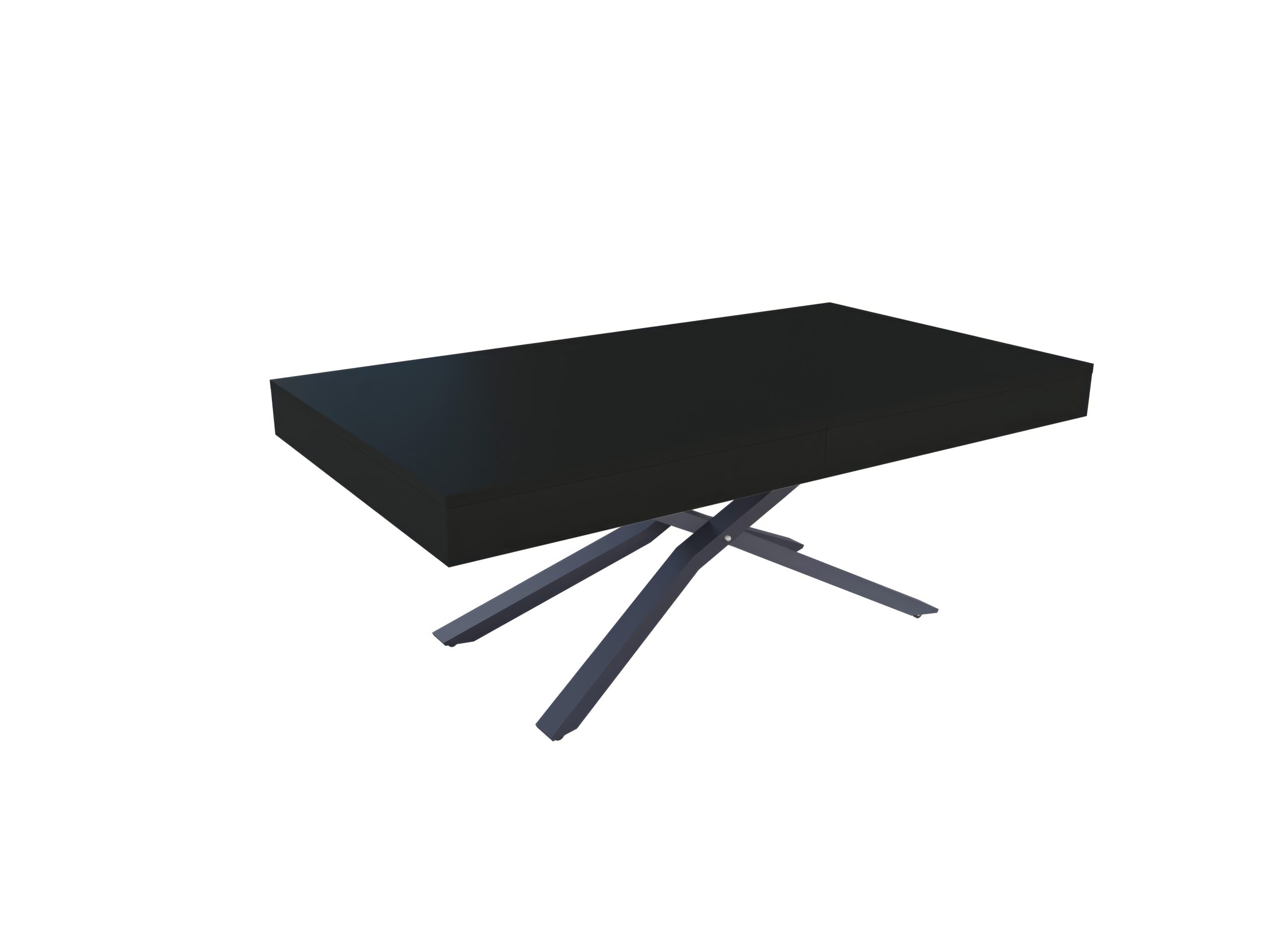 с графит основа Разтегателна маса Тоскана с повдигащ механизъм плот МДФ - черен мат