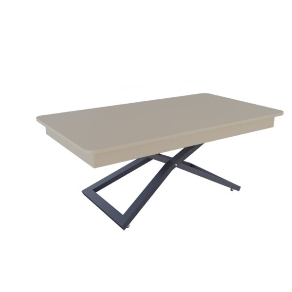 Разтегателна маса Верона с повдигащ механизъм плот МДФ мат - цвят аметист грей