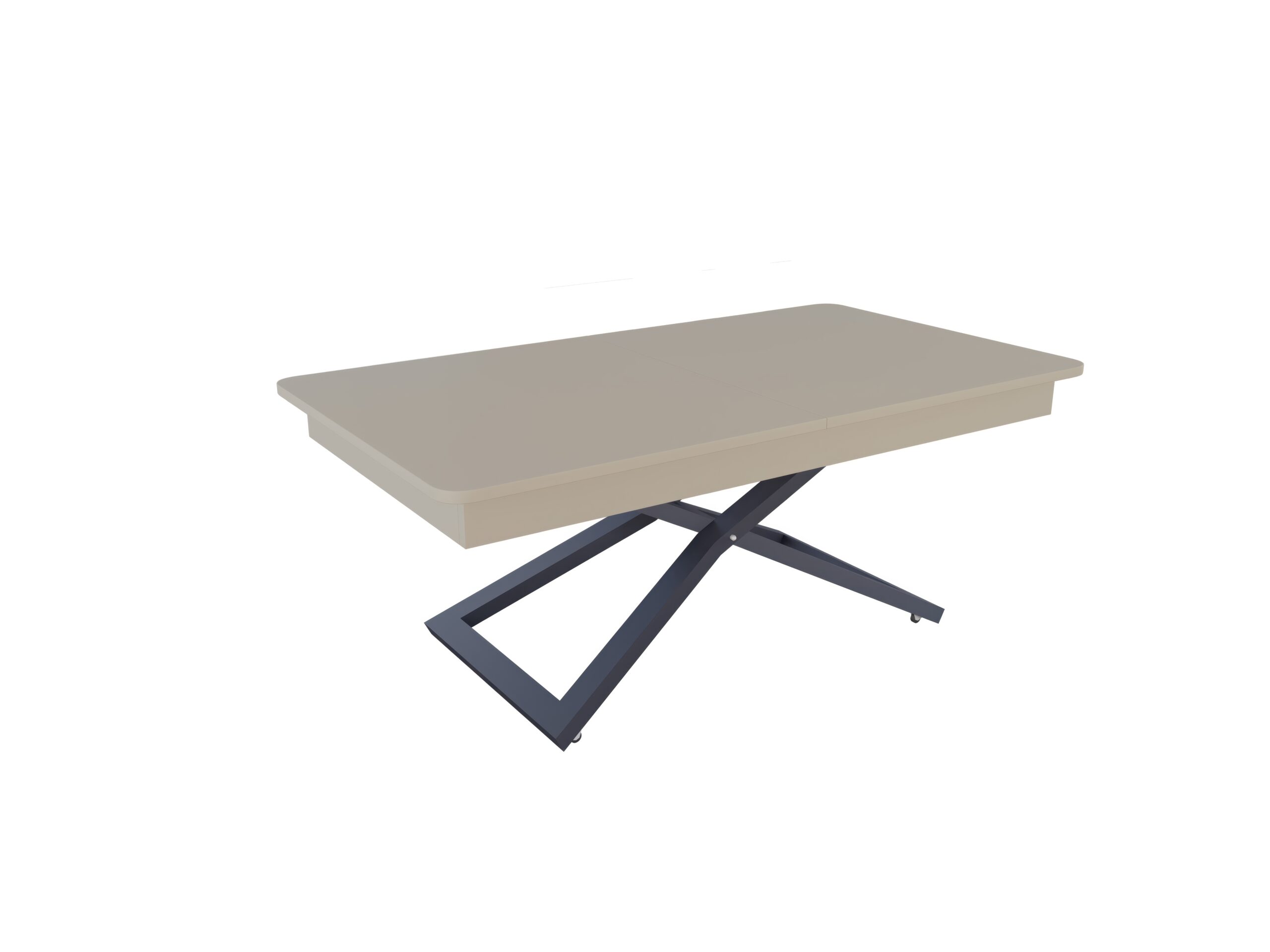 с графит основа Разтегателна маса Верона с повдигащ механизъм плот МДФ мат - цвят аметист грей