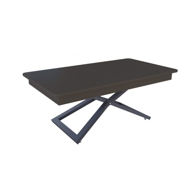 Разтегателна маса Верона с повдигащ механизъм плот МДФ цвят мат базалт