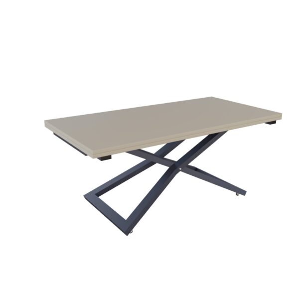 Разтегателна маса Венеция с повдигащ механизъм плот МДФ мат - цвят аметист грей