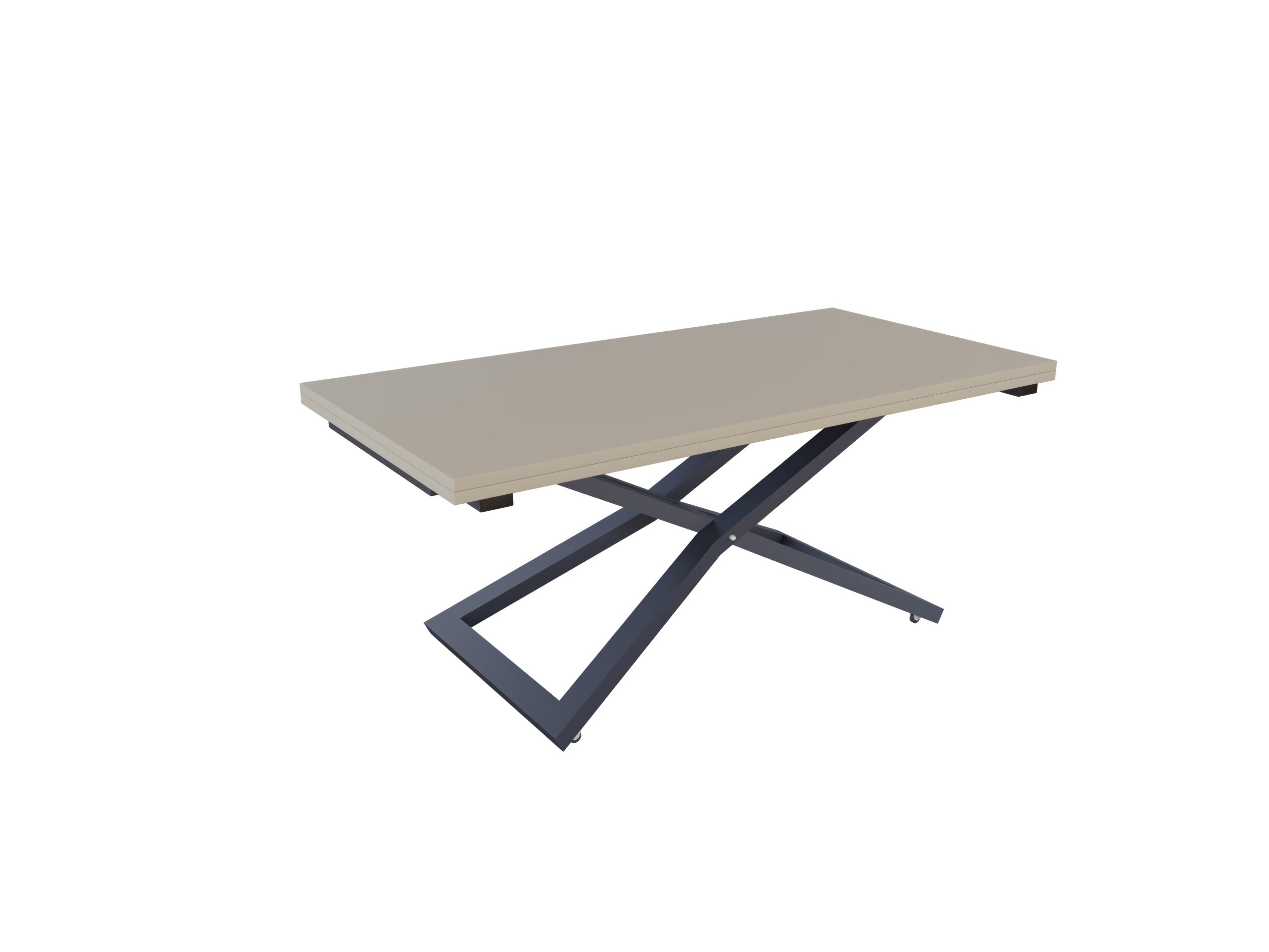 с графит основа Разтегателна маса Венеция с повдигащ механизъм плот МДФ мат - цвят аметист грей