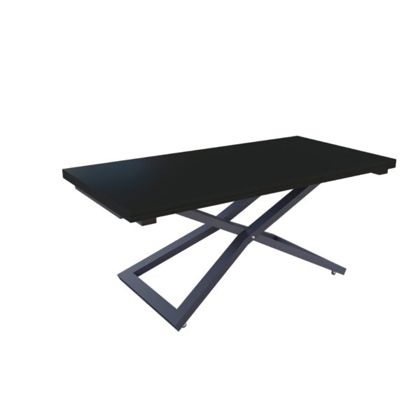 Модерен дизайн и функционалност в едно изискано решение. Маса Венеция е изработена от MДФ 18 мм с матово ПЕТ фолио, моделът впечатлява с модерен външен вид и издръжлива метална основа.