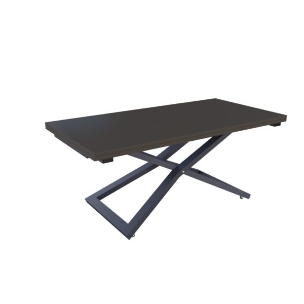Разтегателна маса Венеция с повдигащ механизъм плот МДФ цвят мат базалт