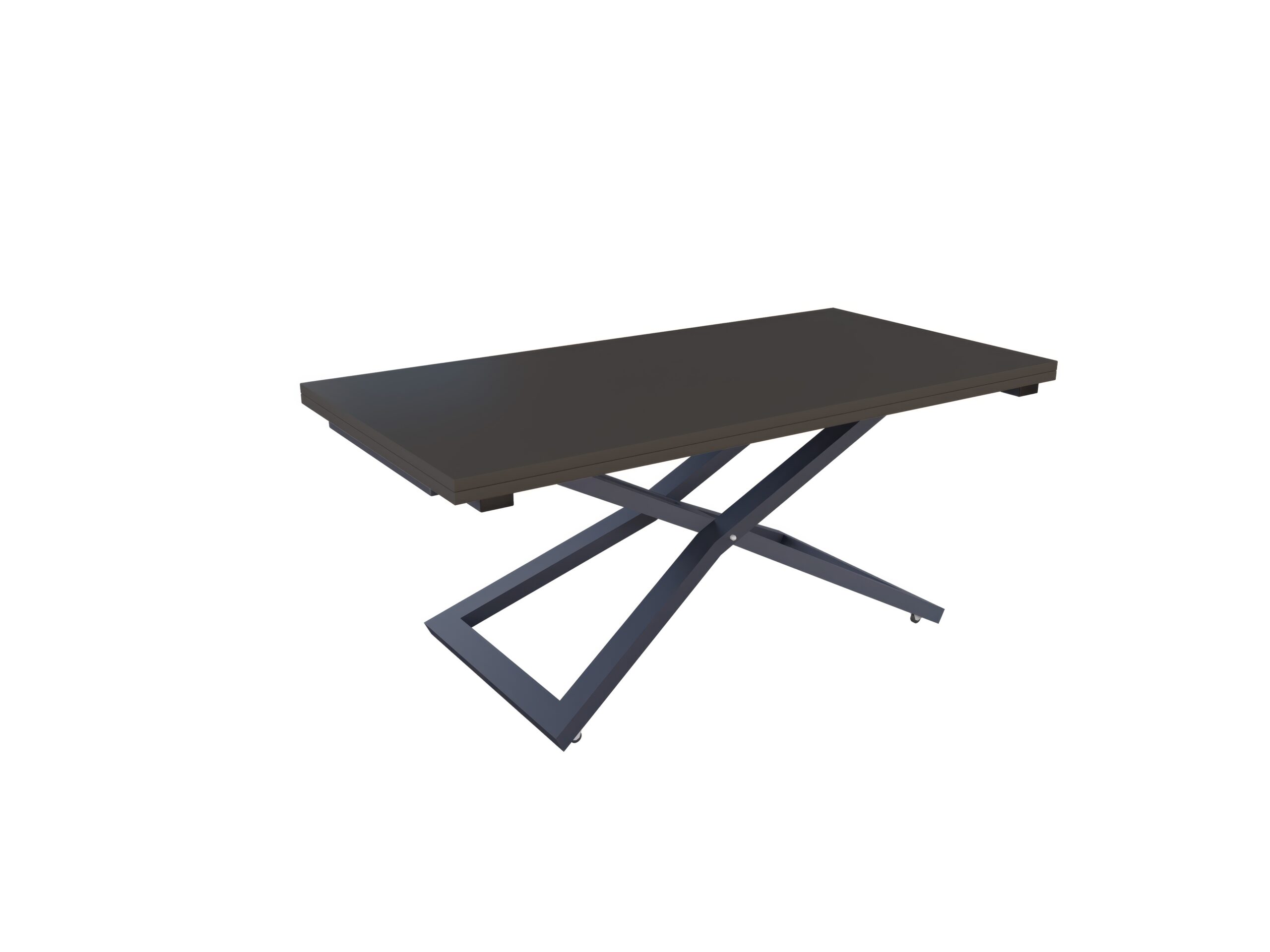 с графит основа Разтегателна маса Венеция с повдигащ механизъм плот МДФ цвят мат базалт