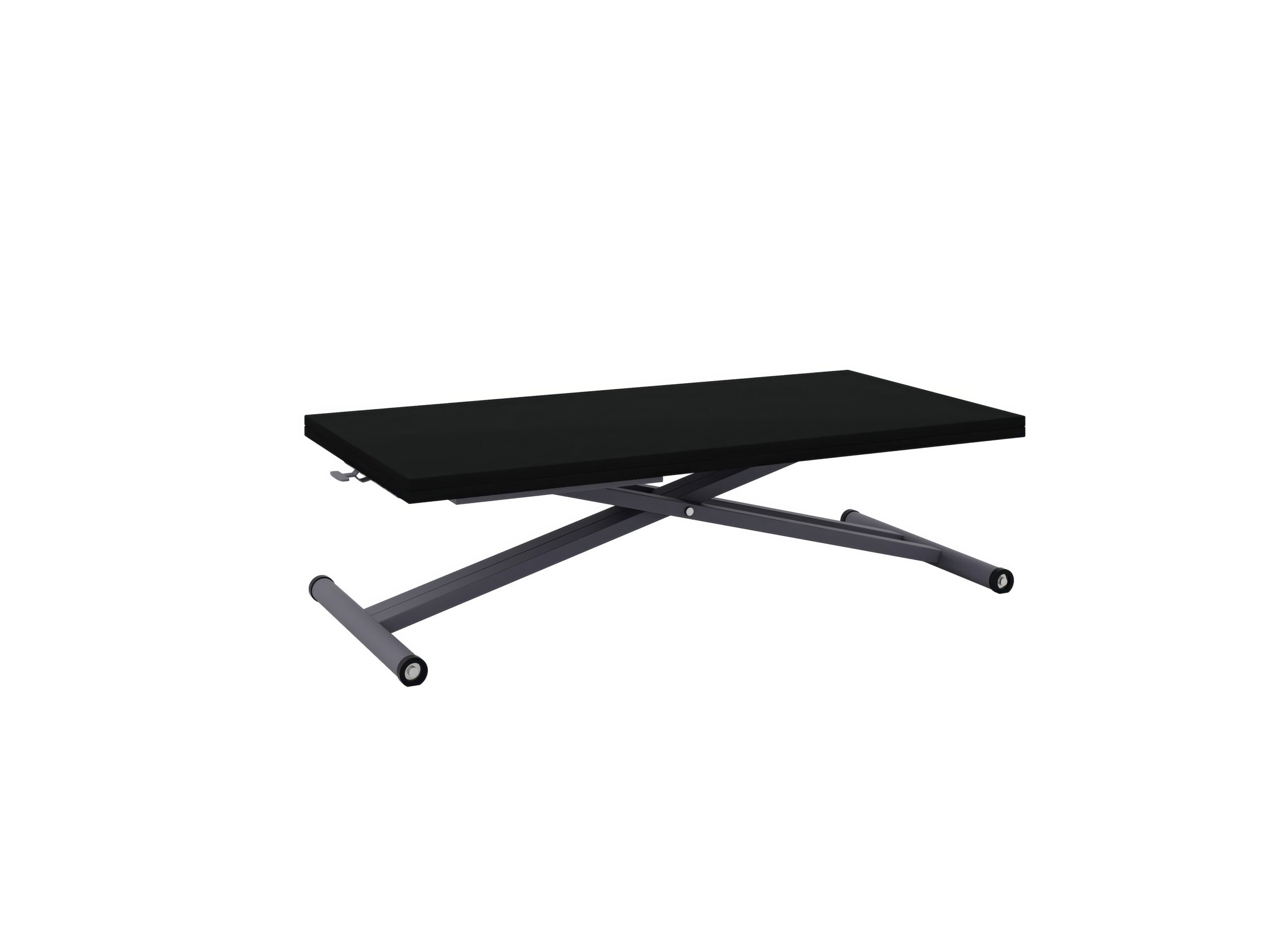 с графит основа Разтегателна маса Хавана с повдигащ механизъм плот МДФ - черен мат