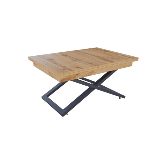 Разтегателна маса Флоренция с повдигащ механизъм - дъб вотан