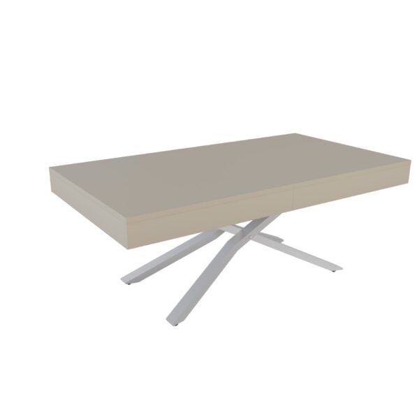 Разтегателна маса Тоскана с повдигащ механизъм плот МДФ мат - цвят аметист грей