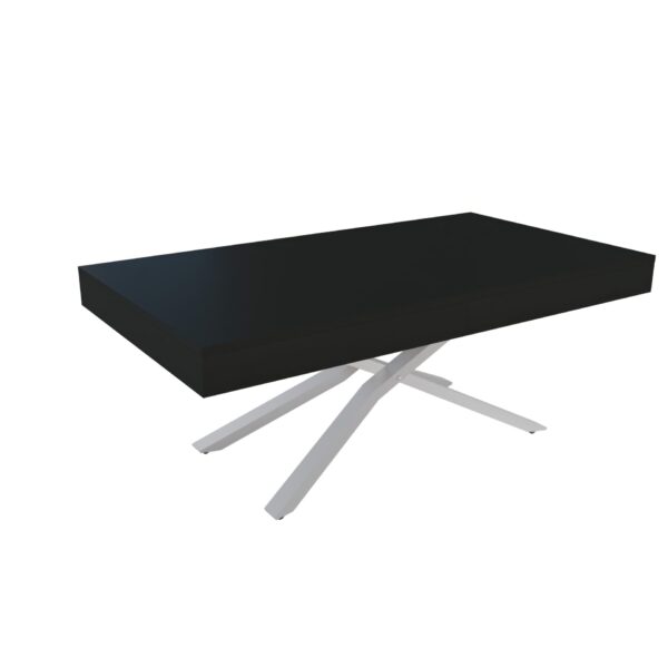 Разтегателна маса Тоскана с повдигащ механизъм плот МДФ - черен мат