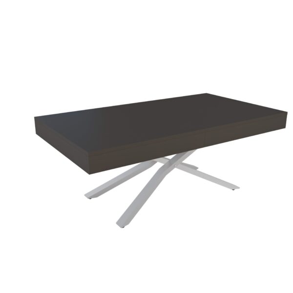 Разтегателна маса Тоскана с повдигащ механизъм плот МДФ цвят мат базалт