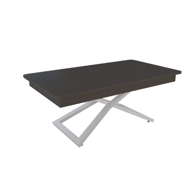 Разтегателна маса Верона с повдигащ механизъм плот МДФ цвят мат базалт