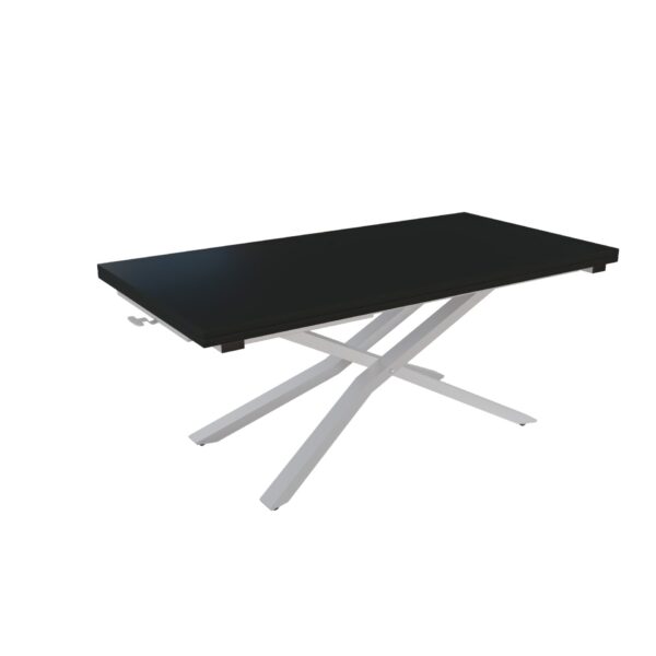 Разтегателна маса Соренто с плот МДФ с повдигащ механизъм мат черно 190