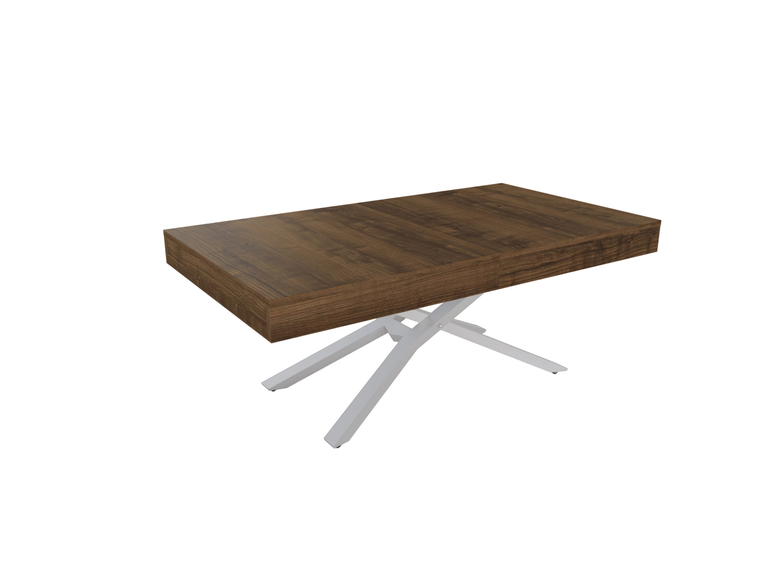 със сива основа(9006) Разтегателна маса Тоскана с повдигащ механизъм - дъб масима