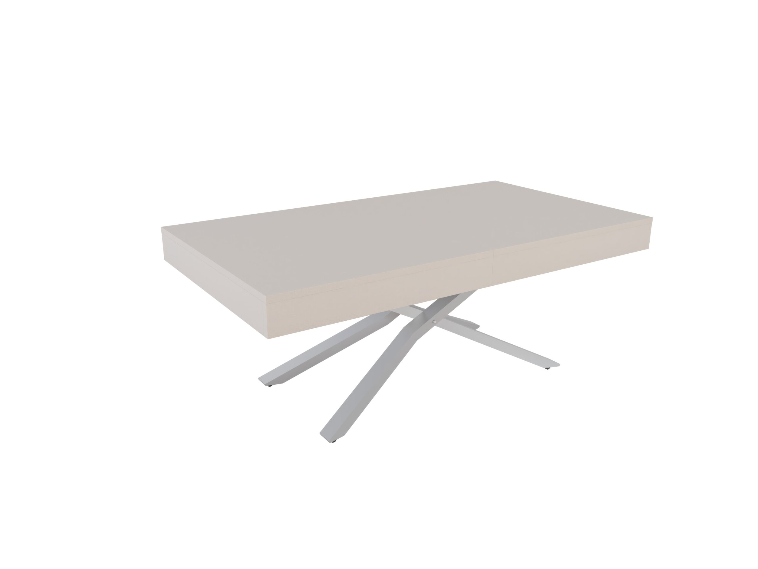 със сива основа(9006) Разтегателна маса Тоскана с повдигащ механизъм - кашмир