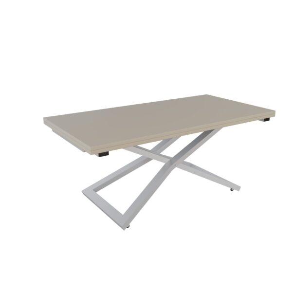 Разтегателна маса Венеция с повдигащ механизъм плот МДФ мат - цвят аметист грей