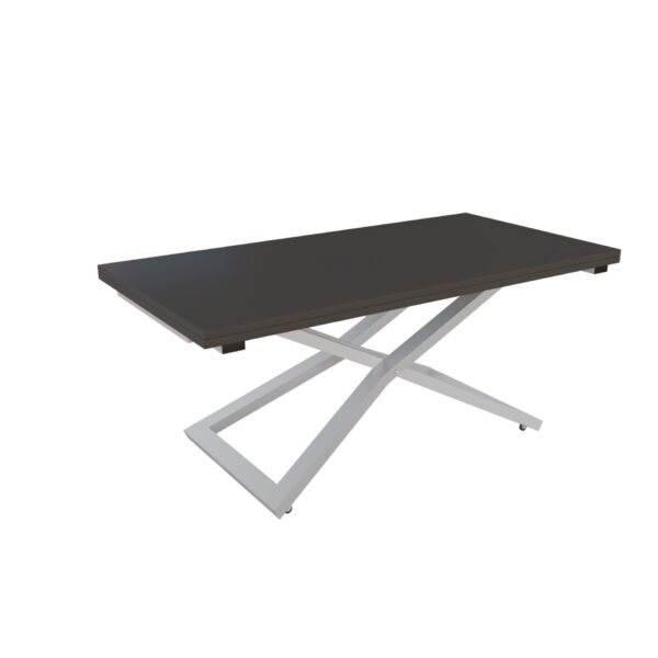 Разтегателна маса Венеция с повдигащ механизъм плот МДФ цвят мат базалт