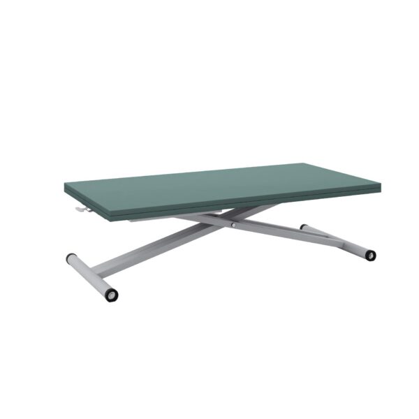 Разтегателна маса Хавана с повдигащ механизъм плот МДФ мат - зелен дъск блу