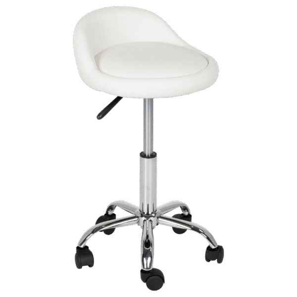 Табуретка с колелца Carmen 3067 - бял
