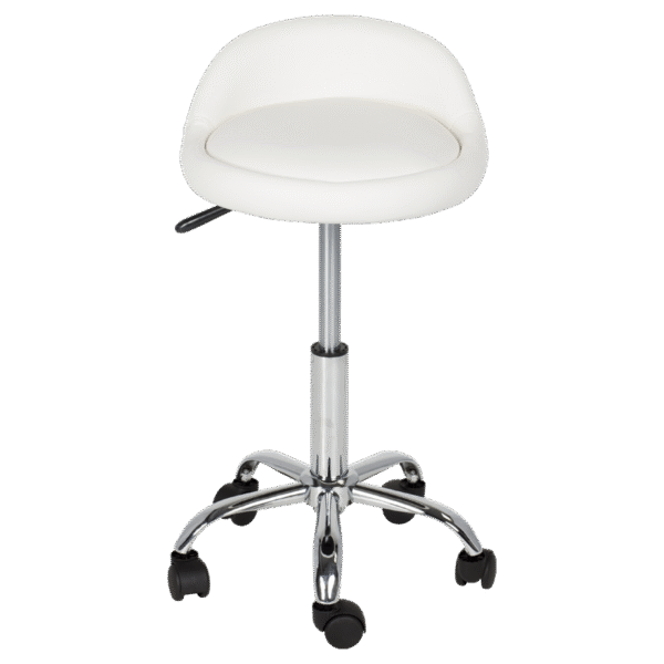 Табуретка с колелца Carmen 3067 - бял