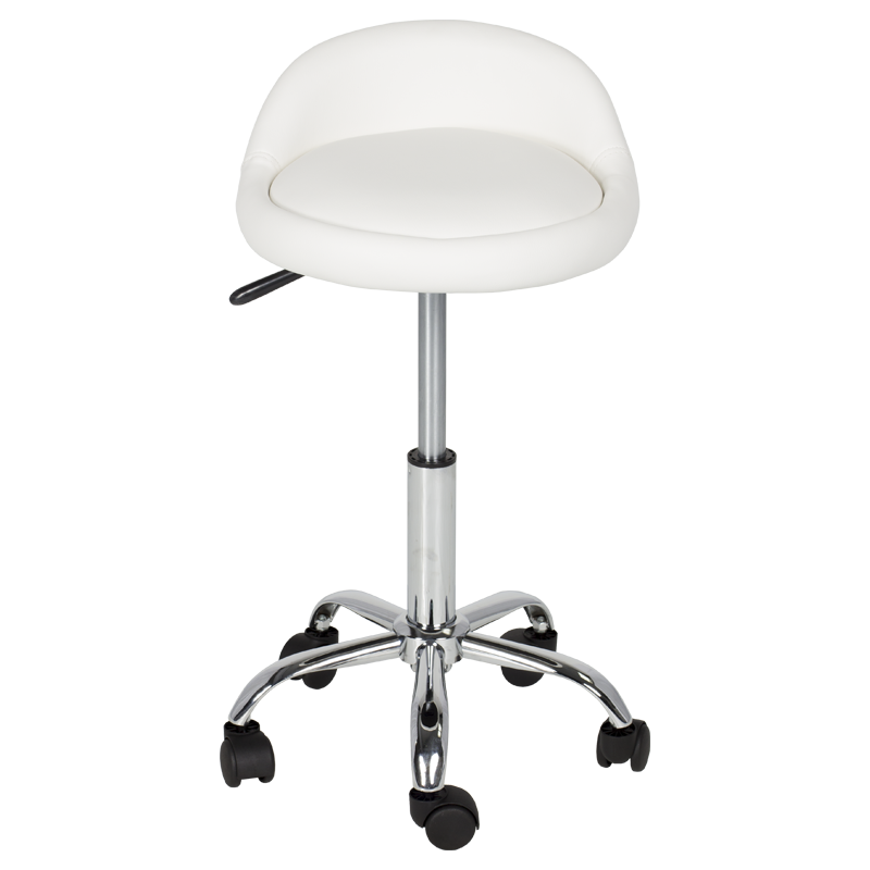 taburetka-s-kolelca-carmen-3067-bjal-2 Табуретка с колелца Carmen 3067 - бял