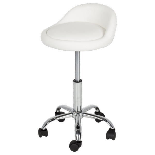 Табуретка с колелца Carmen 3067 - бял