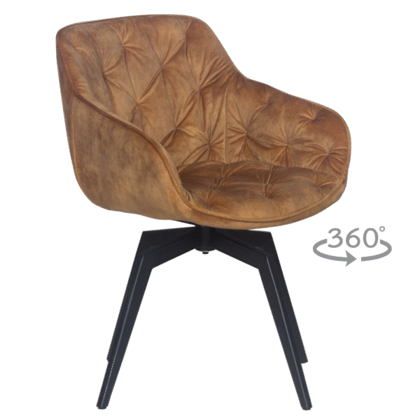 Трапезен стол BUXTON - оранжев MJ 1