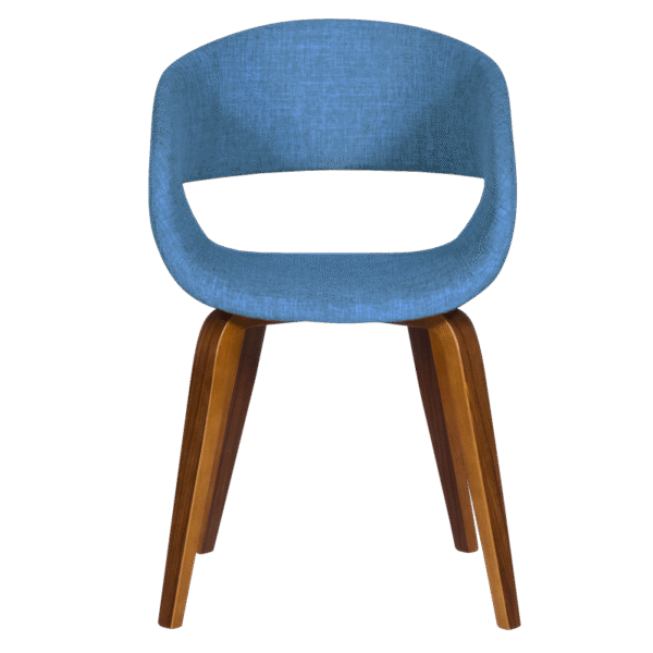 Трапезен стол Carmen 9975 - орех - син