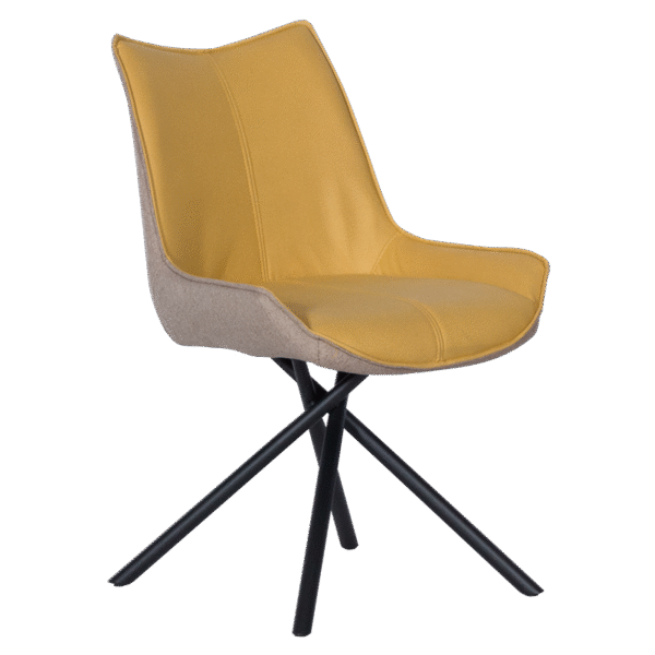 Трапезен стол HALTON - жълт DX-033