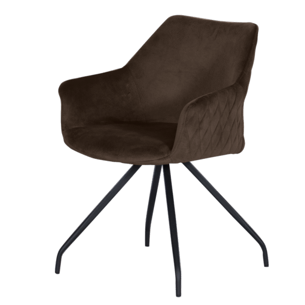 Трапезен стол KENDAL - кафяв BF 2