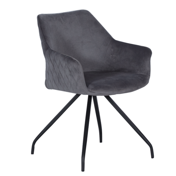 Трапезен стол KENDAL - тъмносив BF 2