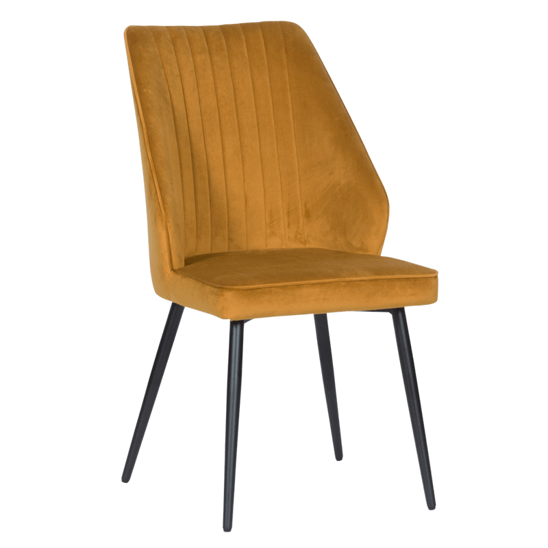 trapezen-stol-laredo-oranjev Трапезен стол LAREDO - горчица