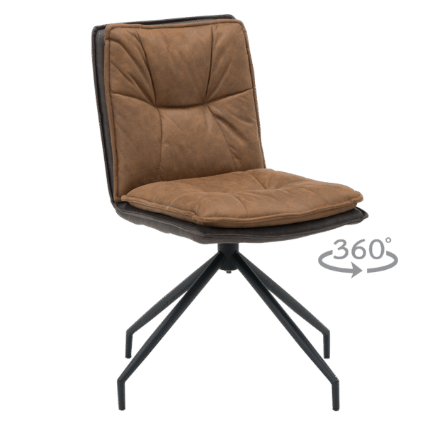 Трапезен стол RAMSEY - медено кафяв BF 1