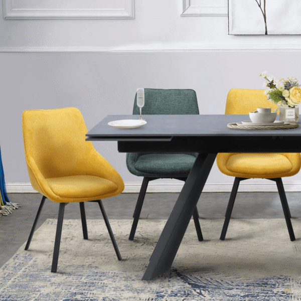 Трапезен стол WIGAN - жълт BF 5