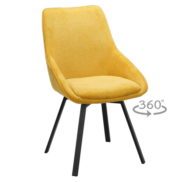 Трапезен стол WIGAN - жълт BF 5