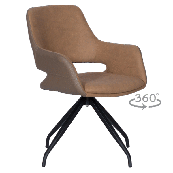 Трапезен стол WINSLOW -  златно кафяв SF 2