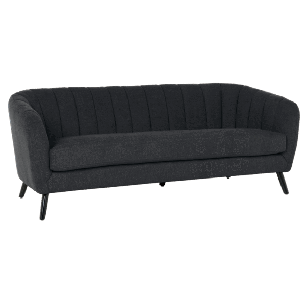 Триместно канапе GRETA - черен PO