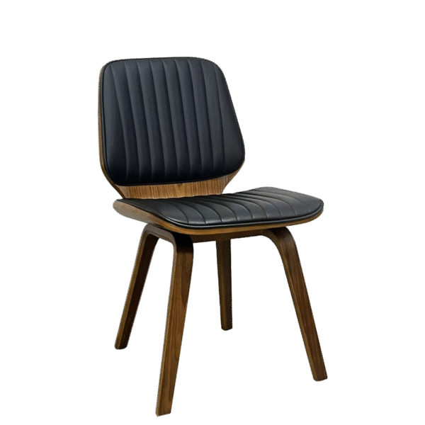 Трапезен стол 9978 - орех - черен