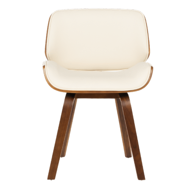 Трапезен стол 9976 орех - крем цвят