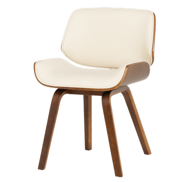 Трапезен стол 9976 орех - крем цвят