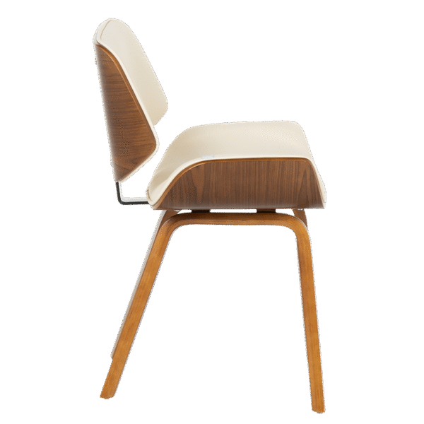 Трапезен стол 9976 орех - крем цвят