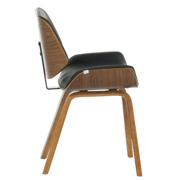 Трапезен стол 9976 орех - черен цвят