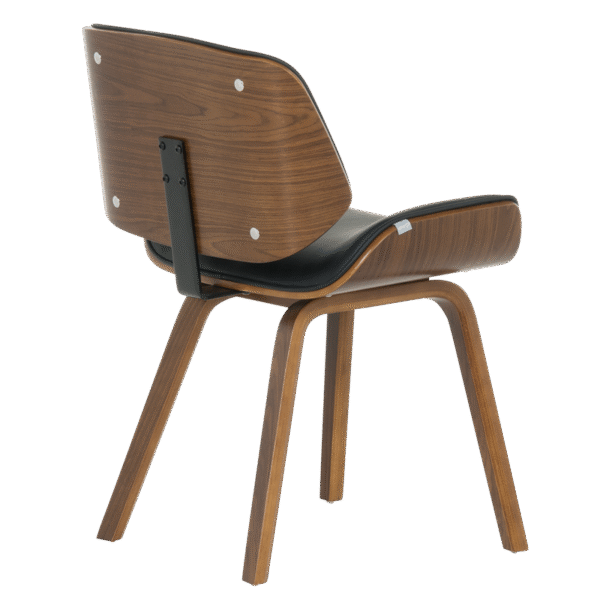 Трапезен стол 9976 орех - черен цвят