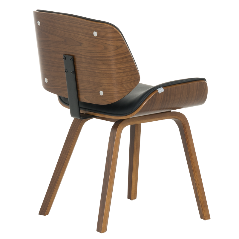 05 Трапезен стол 9976 орех - черен цвят