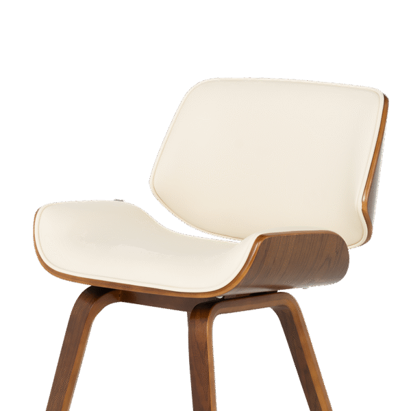 Трапезен стол 9976 орех - крем цвят