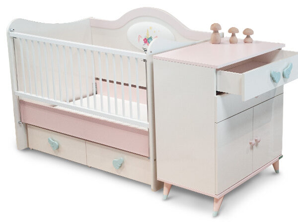 Бебешка кошара-люлка от серията UNICORN 70 х 130