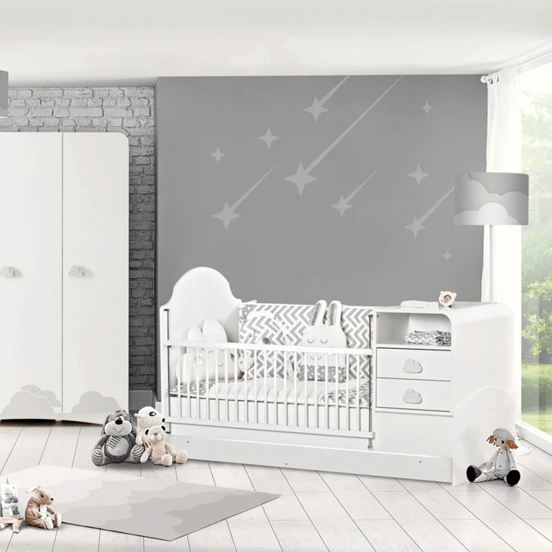 bittel-3575402-2 Бебешка кошара и детско легло 2в1 от серията PORI 80 x 180